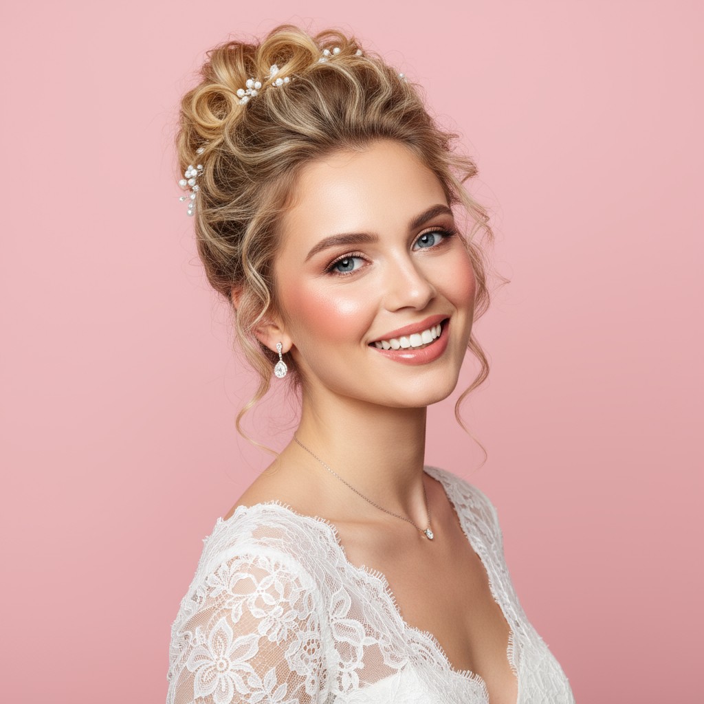 High Updo for Wedding Ideas
